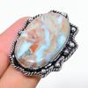 Natural Caribbean Larimar Gemstone 925 Sterling Silver Gift Ring Size 10 Z2T52