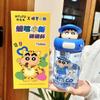 Crayon Shin Chan Creative Cartoon Tritan Water Bottle With Straw For Children