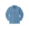 Logo Print Pointed Collar Slim Fit Long Sve Shirt Men Shirts Light-Blue LMT001591100325A00498