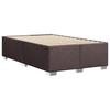 Bed Frame Without Mattress Dark Brown 120 X 190 Cm Fabric