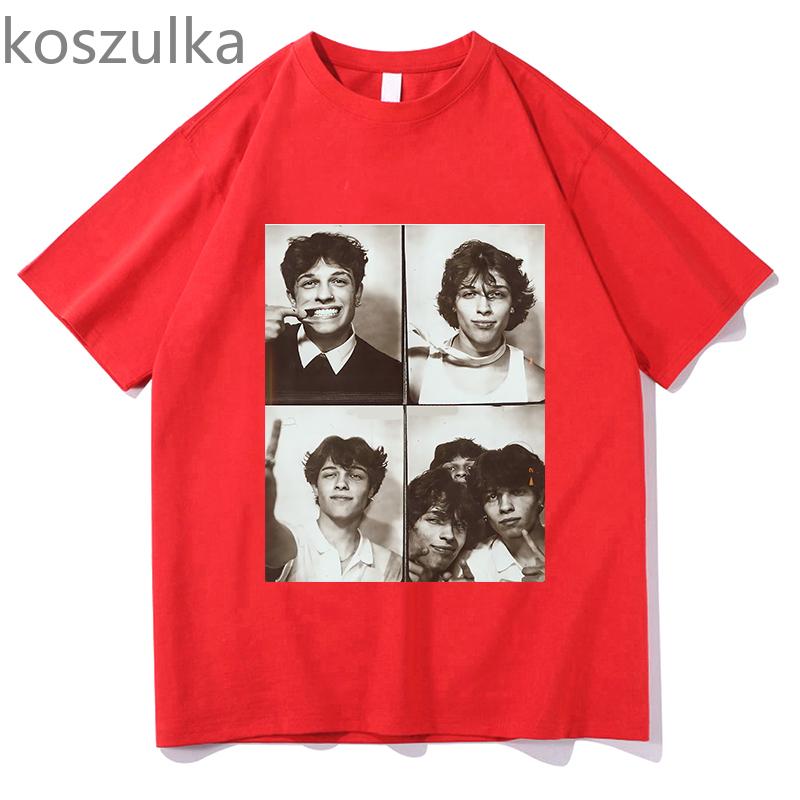 Camiseta unissex sturniolo trigêmeos, unissex, feminina, design criativo, estampas, tops, algodão, clássico, retrô, anos 90, harajuku, gola redonda, manga curta, camisetas soltas