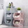 1 Set Vegetable Basket Practical Wide Application Vegetable Fruit Organizer Basket High Capacity Storage Rack