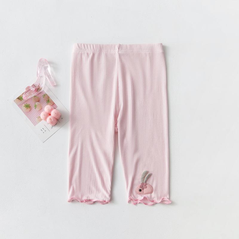 

CGirls Пять четвертей брюки детские универсальные детские повседневные верхние леггинсы из ледяного шелка тонкие модальные 140