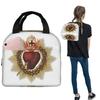 Sacred Heart Of Jesus Catholic Insulated Lunch Bag for Women Kids Leakproof Food Boxes Thermal Lunch Box Tote