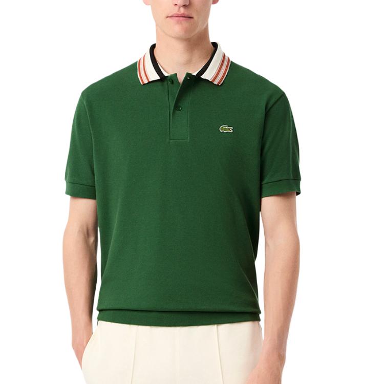 Lacoste Striped-collar Polo Shirt PH5421