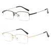 Square Eyeglasses Anti-Blue Light Reading Glasses Men Women Metal Optical Spectacle Eyeglass Progressive Near Far Glasses +1 ~+4