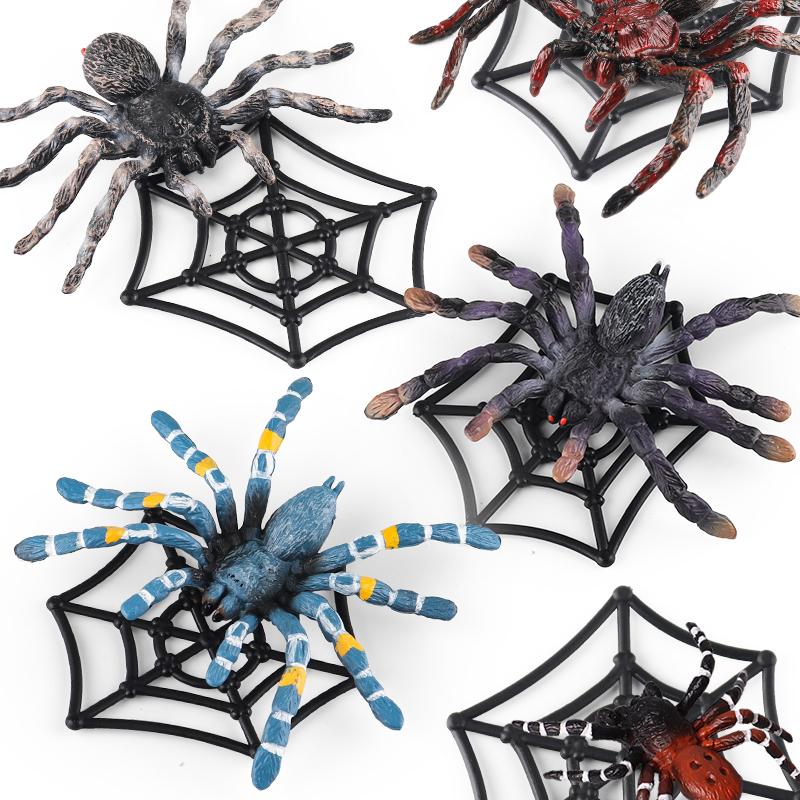 Oenux Insekten Tiere Modell Spinnennetz Skorpion Fledermaus Actionfiguren Figur Miniatur Niedlich Pädagogisch Kinder Spielzeug Halloween Geschenk