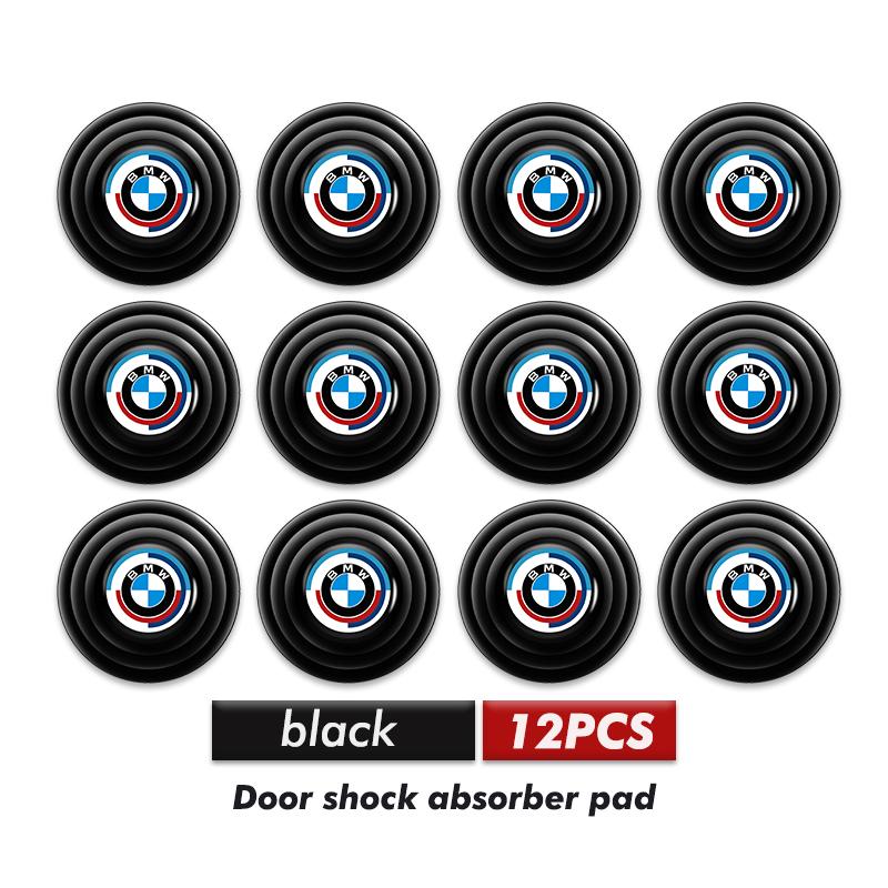 4/8/12pcs Car Door Closing Silicone Pad Shock Absorbing Stickers For BMW X1 X3 E39 E46 E30 E36 E87 E60 E90 F26 G02 E70 F15 E53