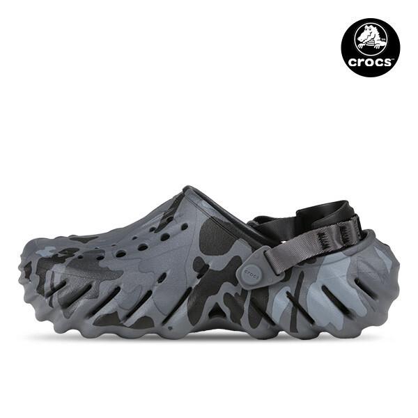 Crocs Eco Duck Camo Clog Sandal Charcoal Black 211981 082 211981082/M6/W8250