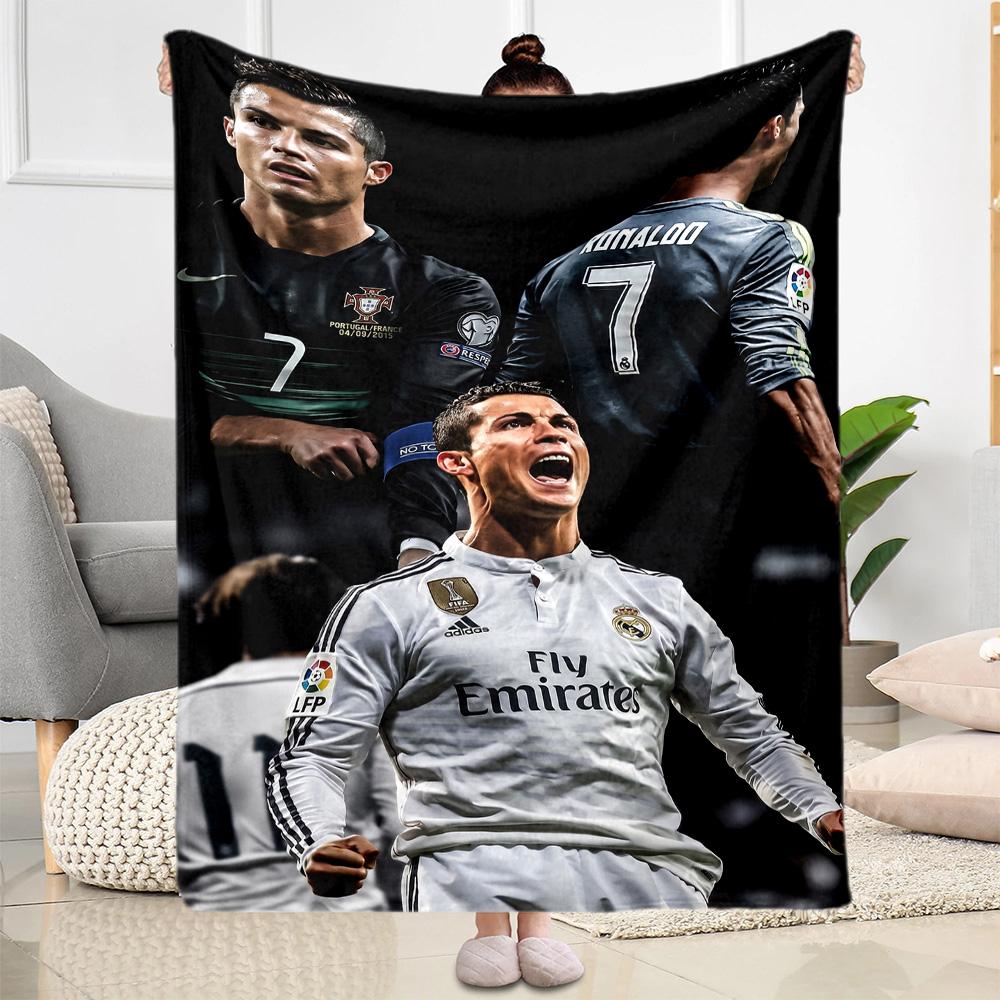 Ronaldo's Juventus Glory Blanket Soft & Cozy Great for Couch Office Sofa Four Seasons Multipurpose Warmthful Decor