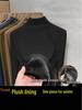 2024 Korean Style Warm Long-Sleeve Turtleneck Plus Velvet Women’s Base Layer Top