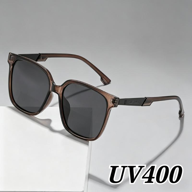Stylish Square-Frame Sunglasses UV400 Classic Driving Shades Unisex Outdoor Travel and Fishing UV-Protective Eyeglasses
