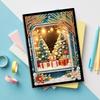 Colorful Finish DIY Pearl and Diamond Notebook Art Handmade Santa Claus Diamond Painting Notebook Kit 3D Visual Effect Snowman