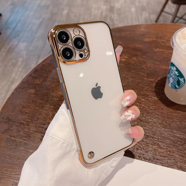 

Роскошный противоударный прозрачный чехол для Iphone 14 13 12 11 Pro Max Mini Xr Xs, ультратонкий прозрачный чехол из ПК с твердым покрытием, Funda Coque For iPhone 14 Plus