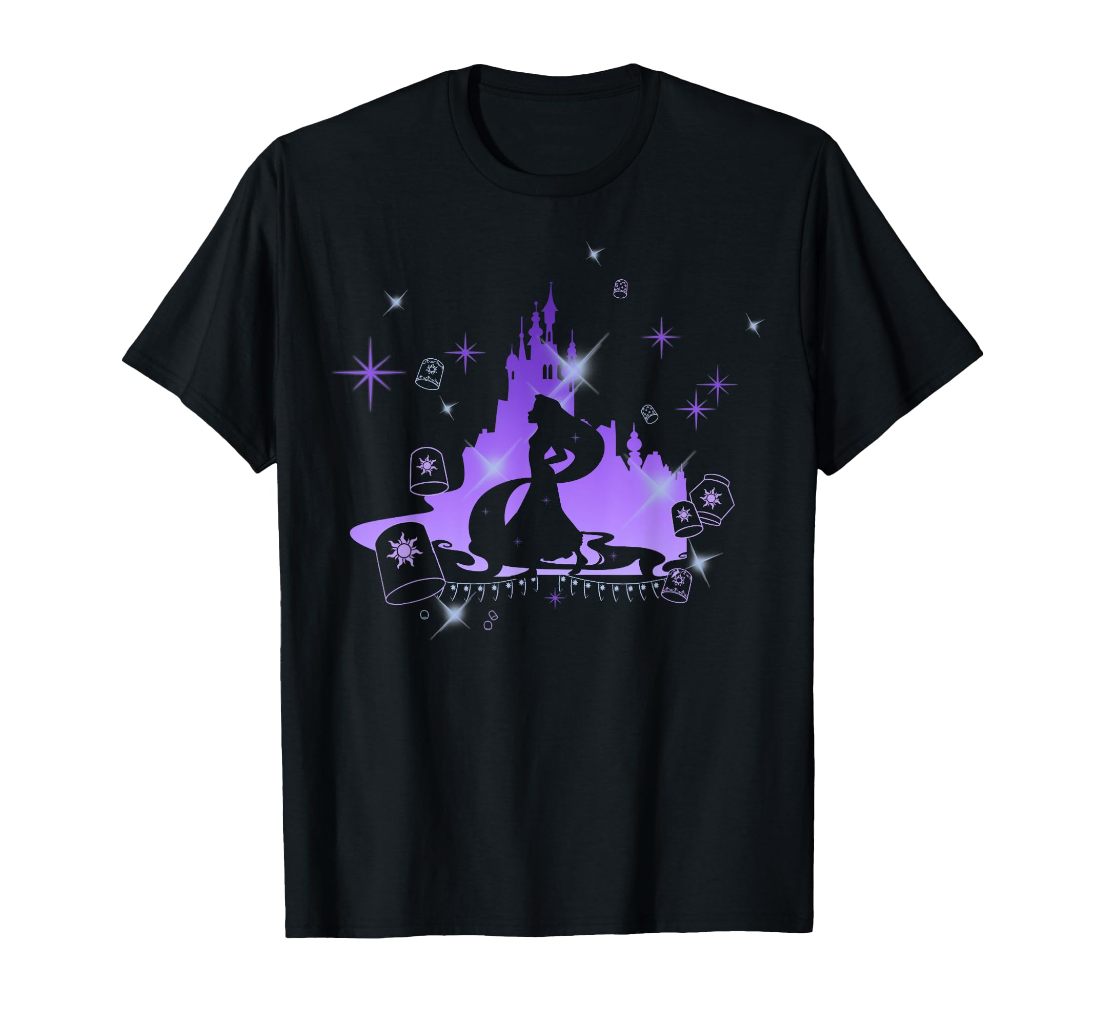

Disney Tangled Rapunzel Silhouette Portrait Graphic T-Shirt
