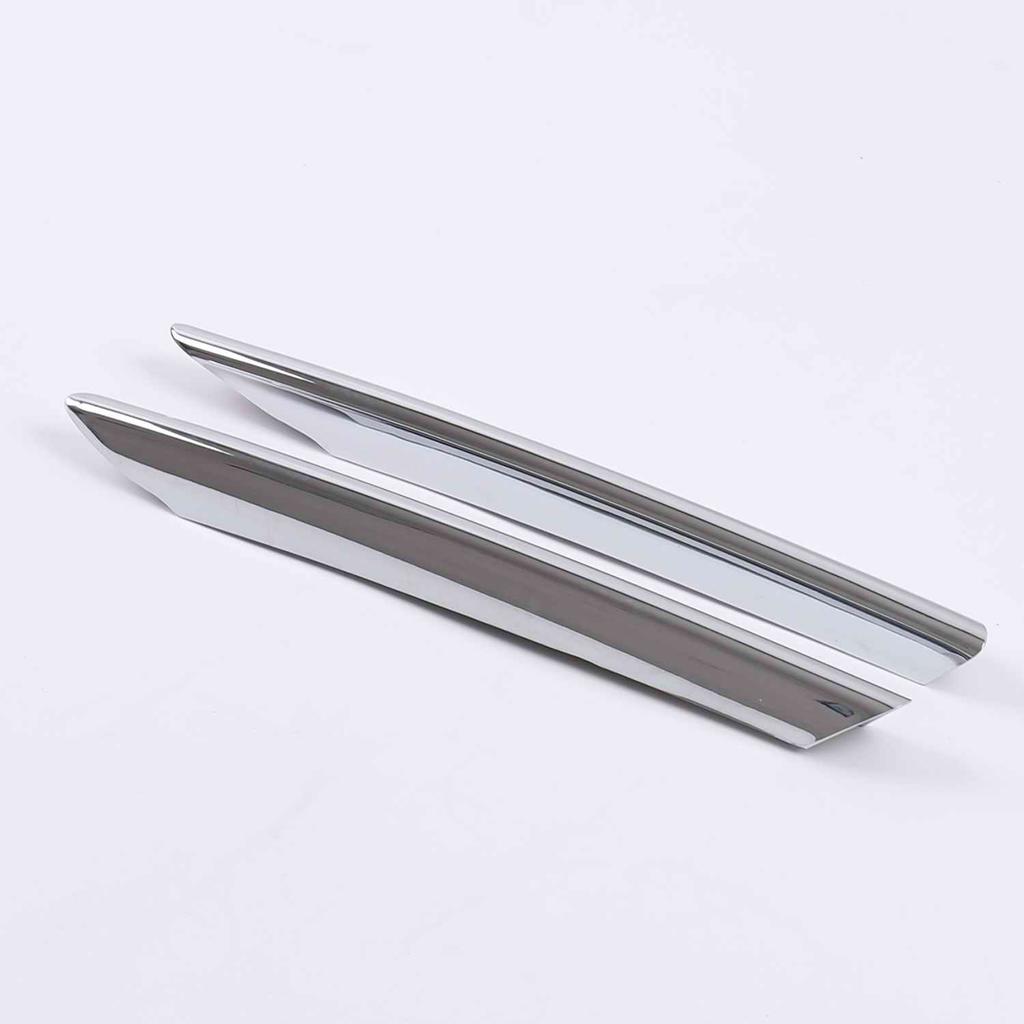 For Honda Civic Sedan 10th 2016 2017 2018 ABS Chrome Front Foglight Trims Lamp Eyelid Cover Frame Strip Sticker Car Accessories