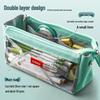 YUERUI Large Canvas Pencil Case - Simple Design for Middle School Students