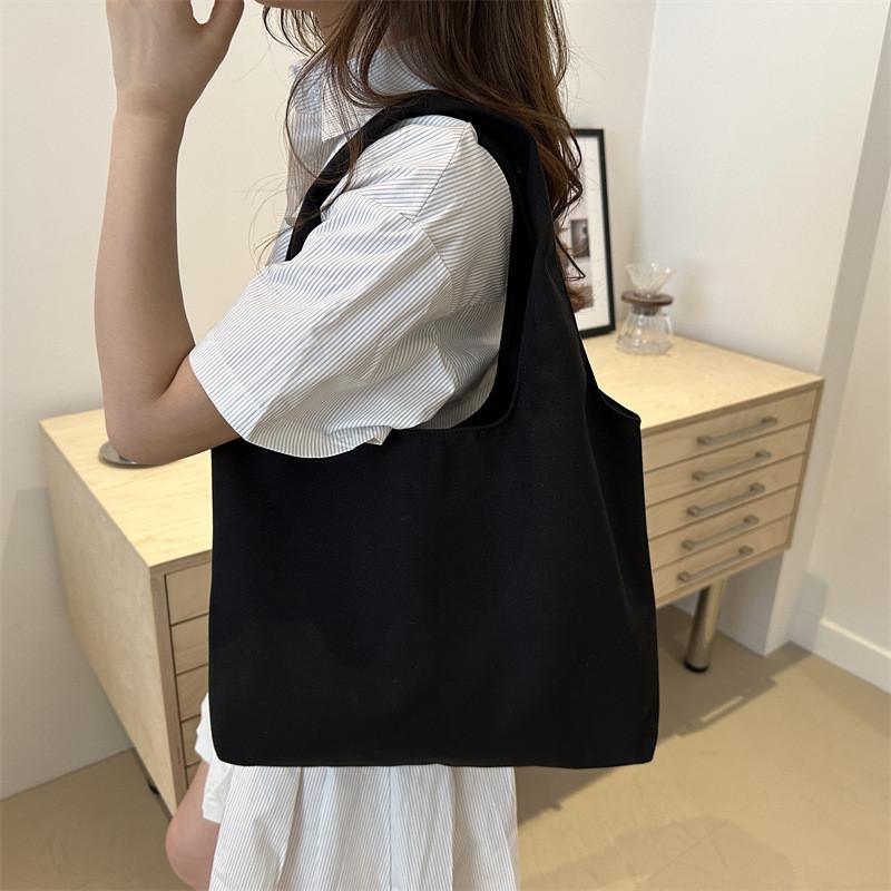 Stylish Trendy Large Capacity Korean Fashion Tote Bag For Women Casual Canvas