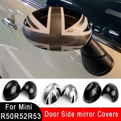 2 stücke Für Mini Cooper R50 R52 R53 Rück Seite Flügel Spiegel Aufkleber Abdeckung Kappen Union Jack Auto Styling Zubehör