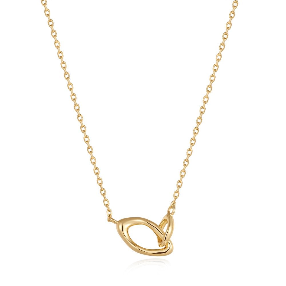 Wave Link 925 Silver Necklace N044-01G