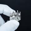King Crown Ring, Vintage Design Ring, Unique Meditation Ring, 925 Sterling Silver Jewelry, Handmade Gift, Statement Ring For Birthday Gift
