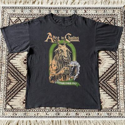 HOT Alice In Chains  Devils Brew Black Cotton Tshirt Unisex T-Shirt