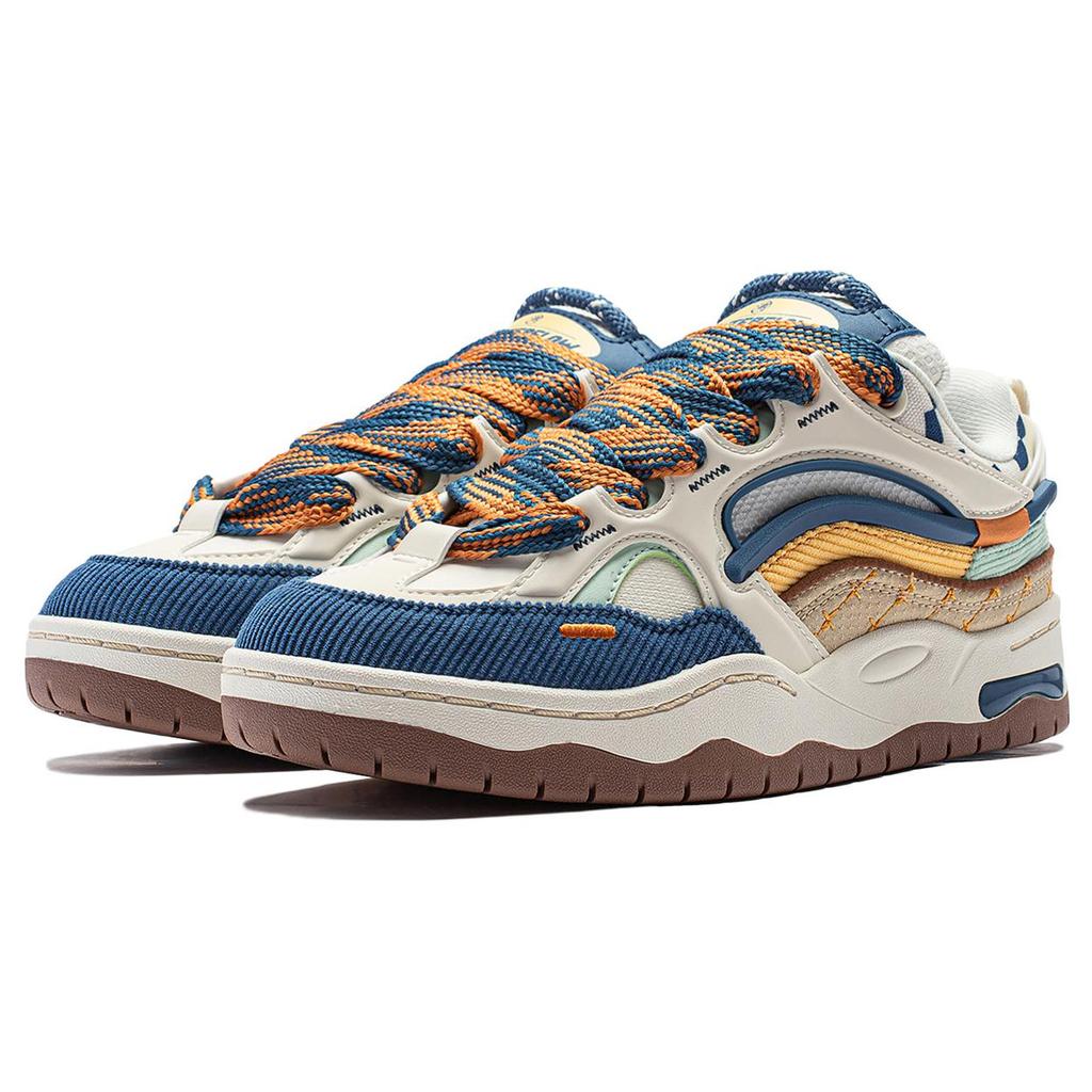 Li Ning CF Tracing, Reputatie Comfortabele En Ademende Demping, Slijtvaste Lage Casual Schoenen Heren Ecru AGCT329-4