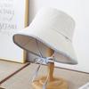 Bowknot Fisherman Hat Adjustable Sun Cap New Sunscreen Hat  Beach