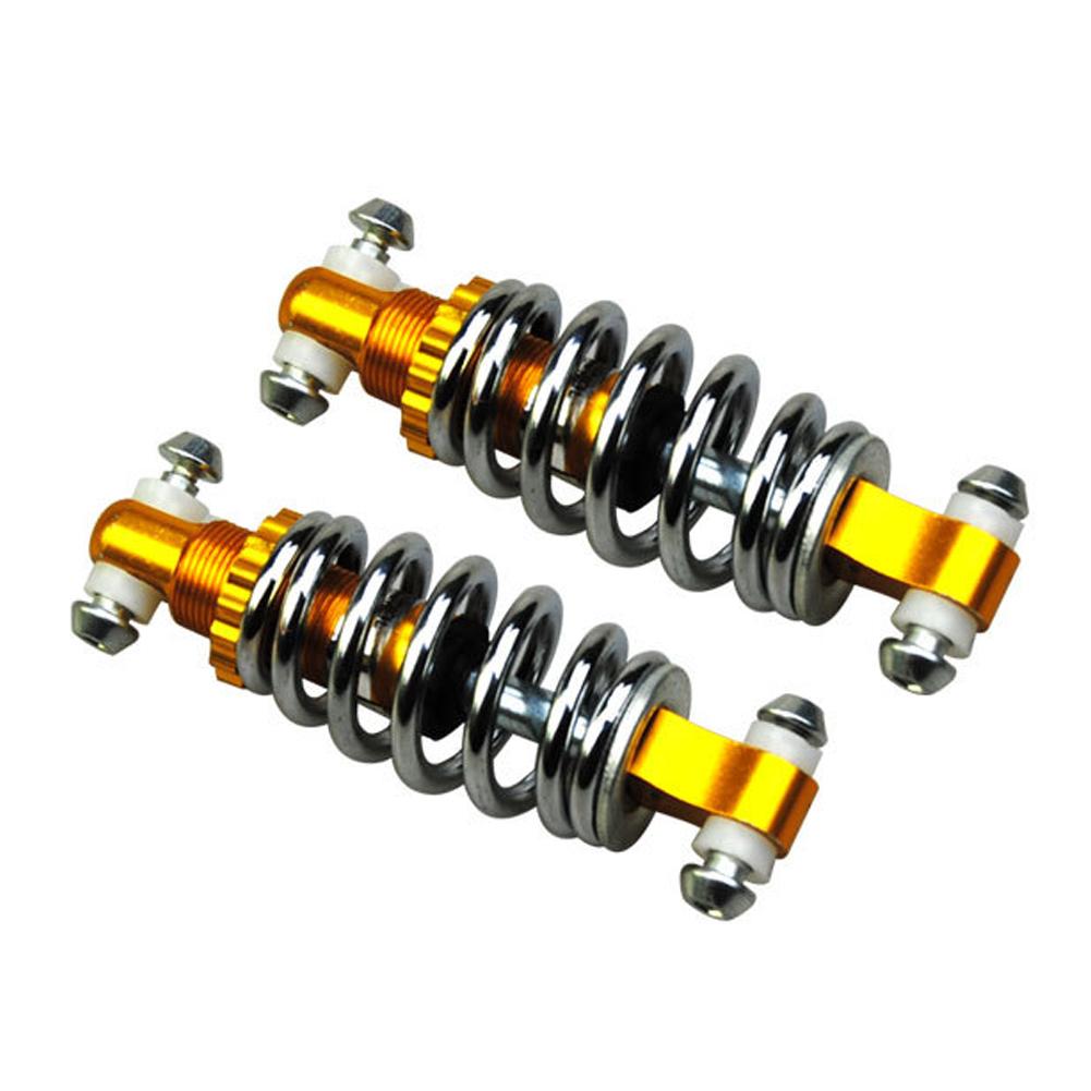 2 Pièces Amortisseurs Arrière Haute Performance 125mm Pour Vélo Électrique Trottinette, Amortisseurs Arrière à Ressort E Bike Universels