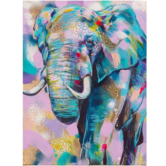 Милое животное слон HD холст картина гостиная животное украшение дома подарок 20x30cm — фото 6