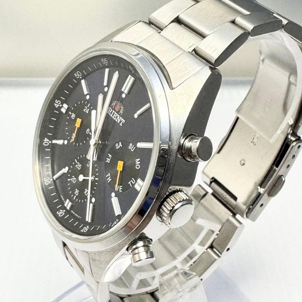Used ORIENT Men's Chronograph Black Panda WV0021UZ