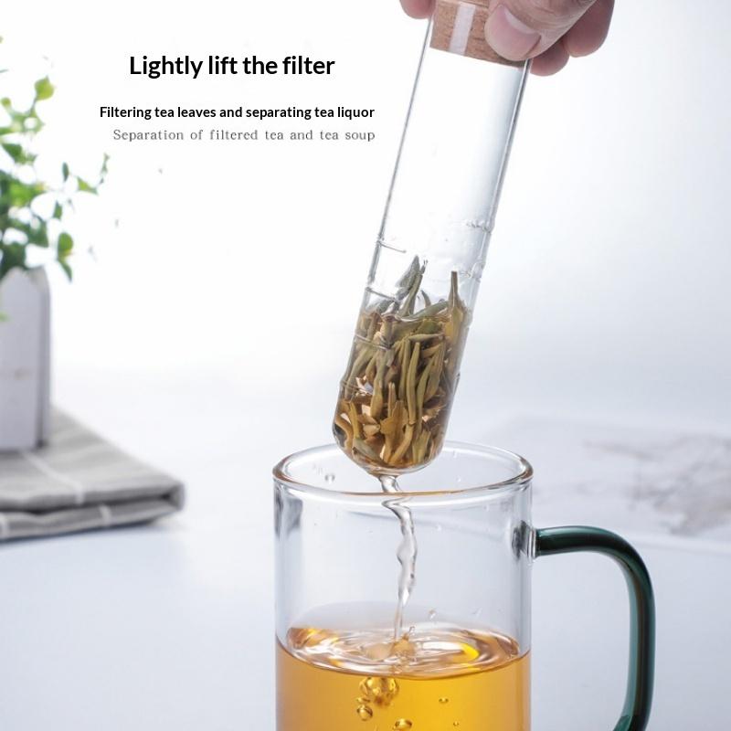 Eco Friendly Glass Tea Infuser Creative Tea Filter Sieve Heat Resistant for Gift Giving Loose Leaf Herb Tea Making