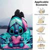 1pc Stitch Printing Blanket - Soft, All-Season Throw for Living Room, Bedroom,Personalized Gift with Adorable Cartoon Design