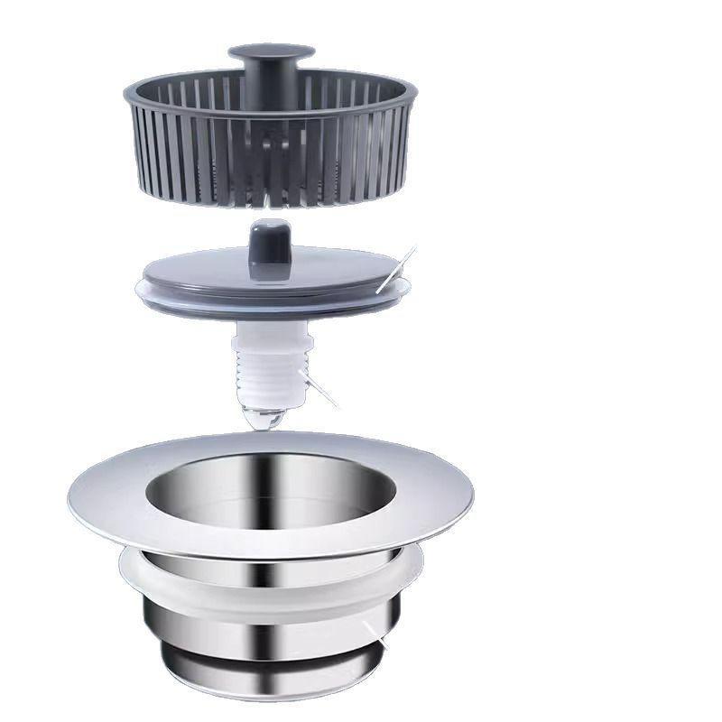 Kitchen Sink Drain Strainer Anti Clog Filter Universal Fit Food Waste Catcher for Kitchen Bar Sink Durable Reusable