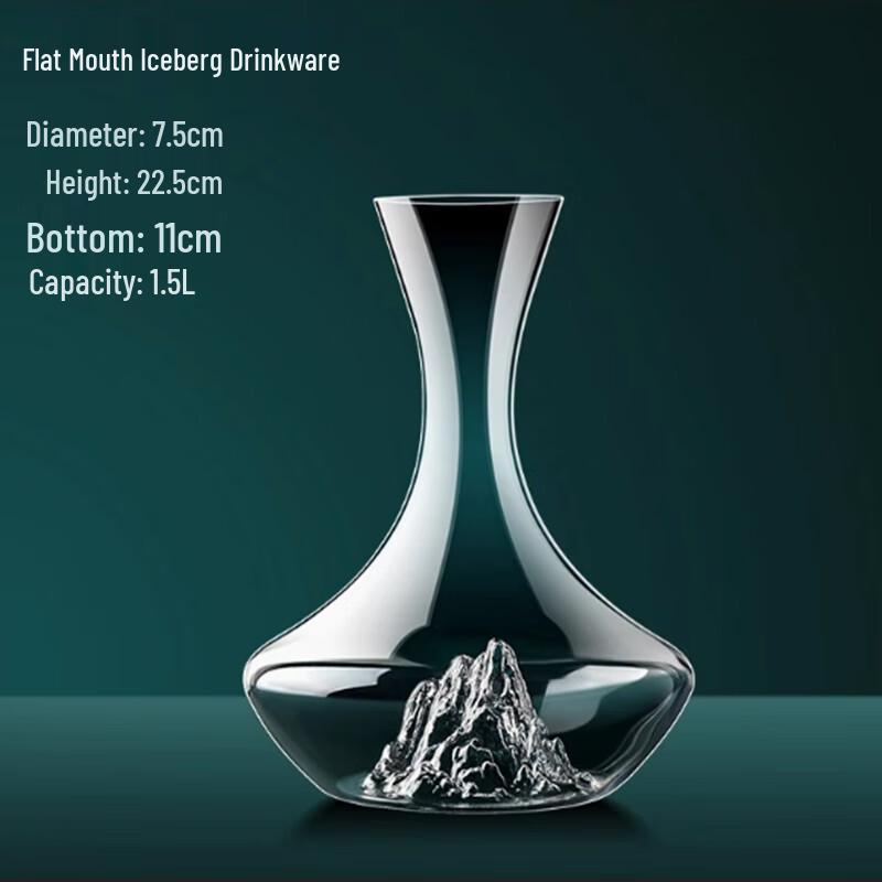 Langxi Iceberg Decanter Wine Glass Set