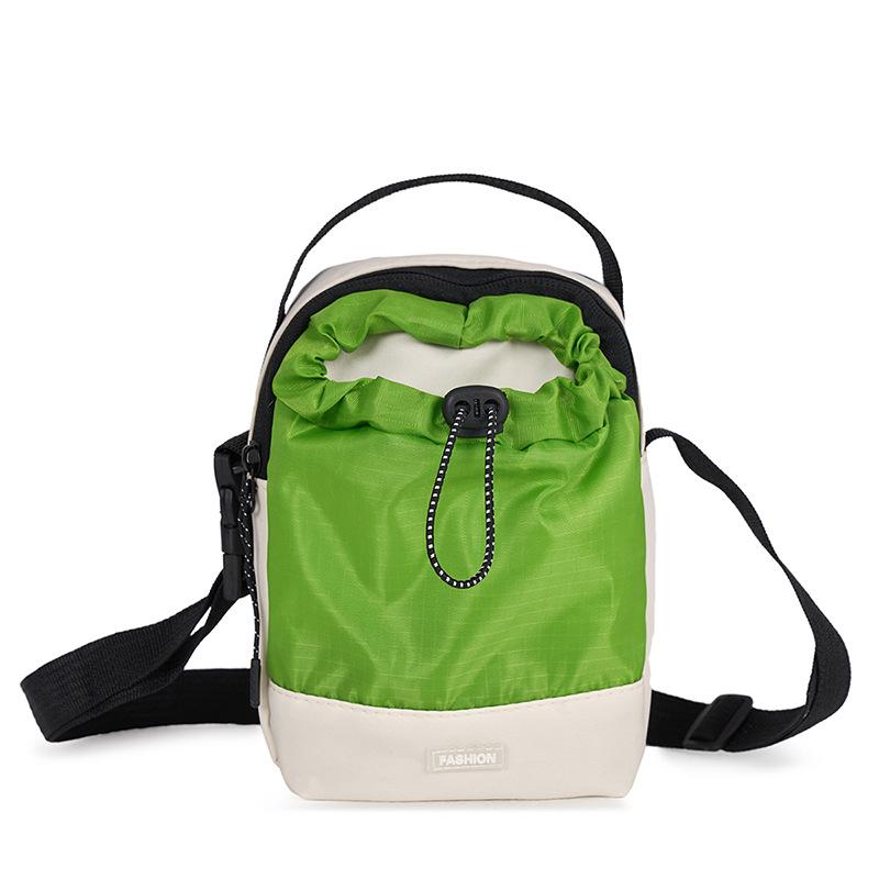 New drawstring messenger bag women's new portable and lightweight shoulder mobile phone bag versatile fashion commuter women's bag
