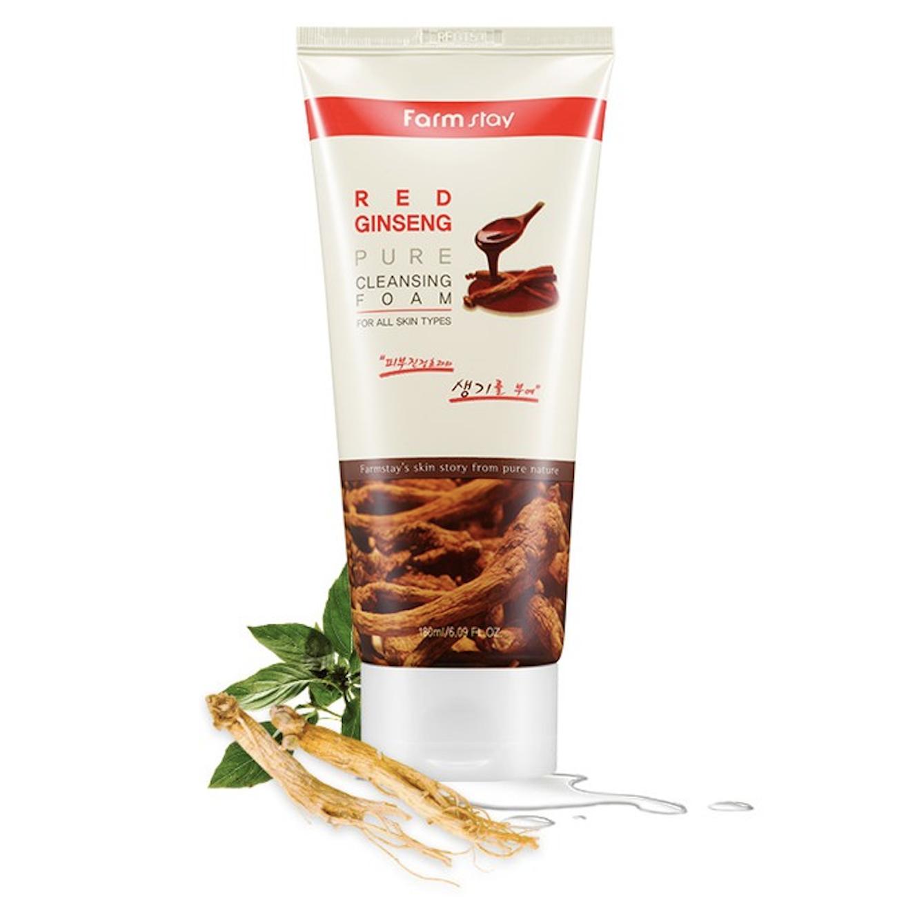 

FARM STAY Red Ginseng Pure Очищающая пенка 180 мл 1pcs