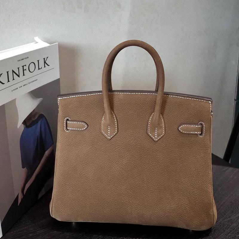 Wildleder einzelne Schulter Crossbody Damenhandtasche Echtleder Damen Tasche Klassisches Korn Poliert Retro Tasche Damen