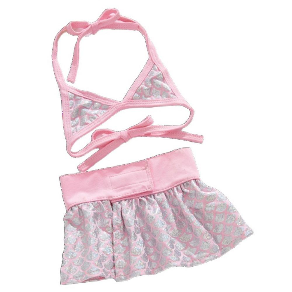 

Fashion Pets Swimsuits Fishscale Pattern Dog Beach Skirt Funny Dog Cat Summer Bikini Summer L розовый