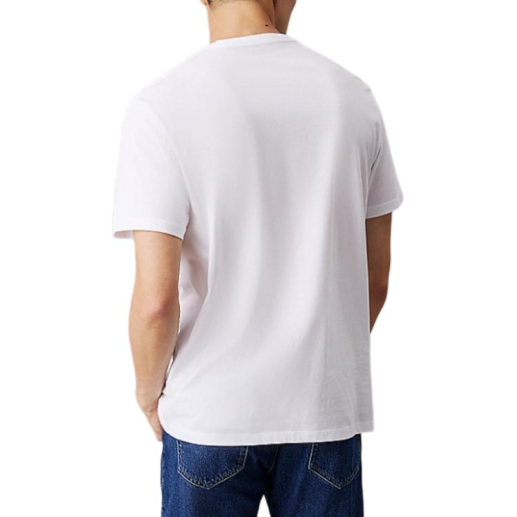 Calvin Klein Round Neck Letter Straight Cut Short Sleeve T-Shirt Unisex T-Shirts White 00040EM286-YAA