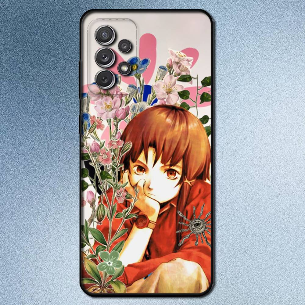 S-Serial E-Experiments L-Lain Phone Case For Samsung S25,S24,S21,S22,S23,S30,Ultra,S20,Plus,Fe,Lite,Note,10,9,5G Black Cover