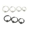 Simple Vintage Hip Hop Korean Stud Earrings Hoop Earrings Stainless Steel Earrings Men Jewelry