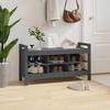 Hallway Bench Gray 110x40x60 Cm Solid Wood Pine
