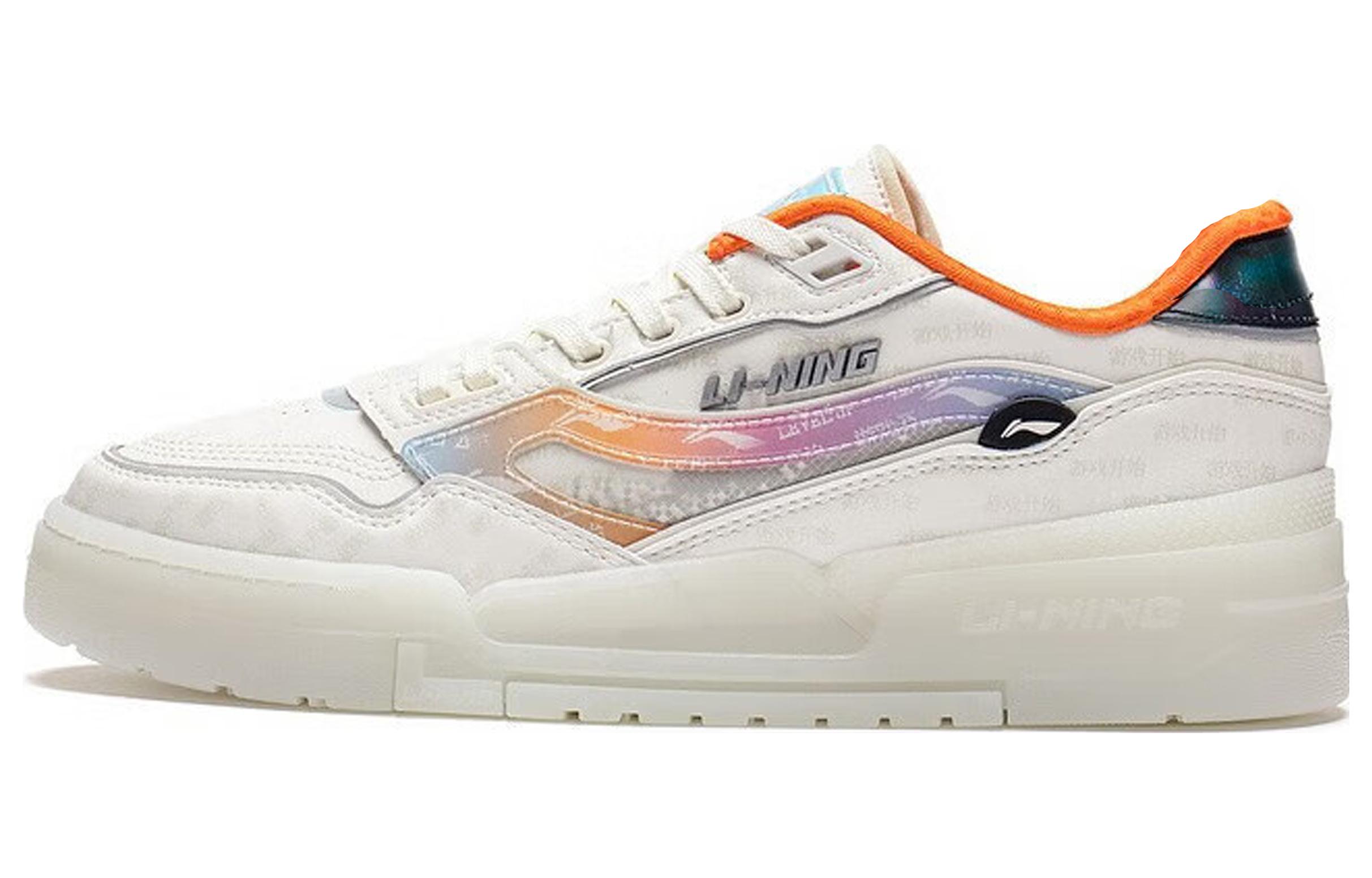 Li Ning 001 BTC Prm Износостойкие Дышащие Низкие Кеды для Скейтборда Мужские Белые AGCT003-2 41