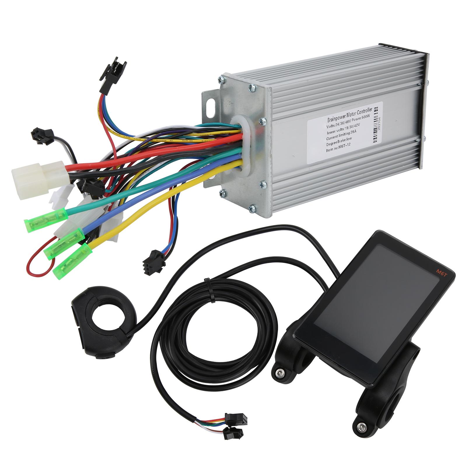 

36V 48V 500W M6T Lithium Battery Brushless Motor Controller LCD Display Electric Bike