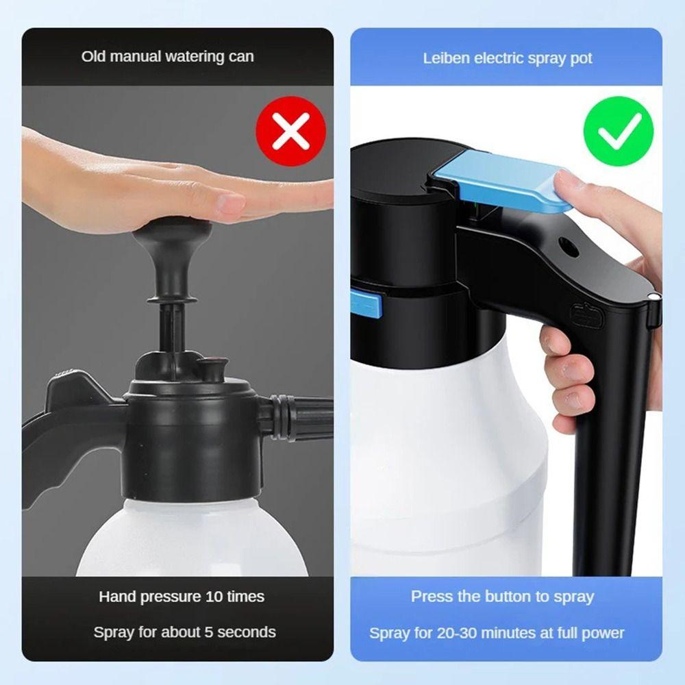 Electric Car Wash Foam Spray Pot Universal Pneumatic High Pressure Spray Bottle Fan Type 1.5L Hand-held Foam Watering Can