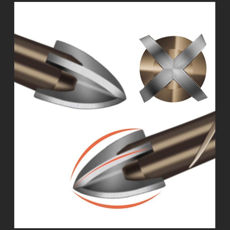 Multifunctional Alloy Drill Bit With Rust Resistant Surfaces Coating for Various Power Tool Home Repair Construction Use