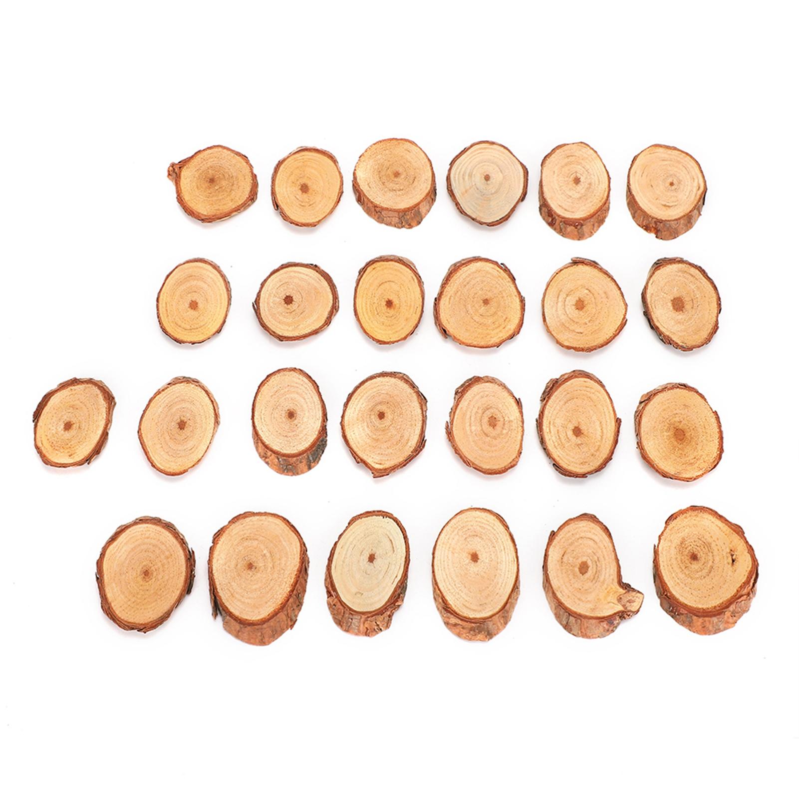 

25 шт. сосновый овальный кусок наклонный DIY домашняя роспись ручная работа праздничное украшение ремесло