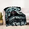 Gothic Grim Reaper Wall Art Print PosterBlanket Flannel Throw Blanket for Sofa, Bed, Travel, Camping, Office