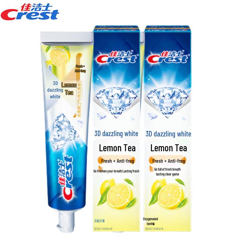 

Crest 3D White Lemon Tea Fresh Toothpaste Twin Pack